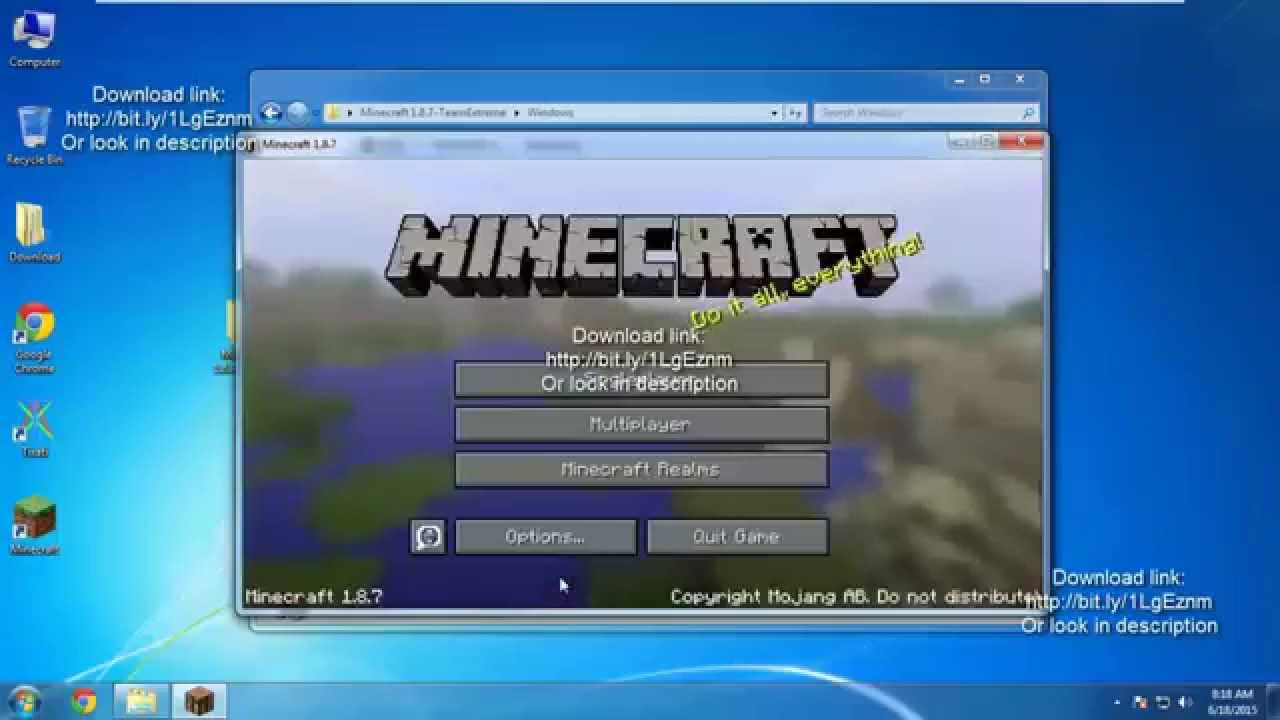 how to download minecraft for free on pc windows 10 full version